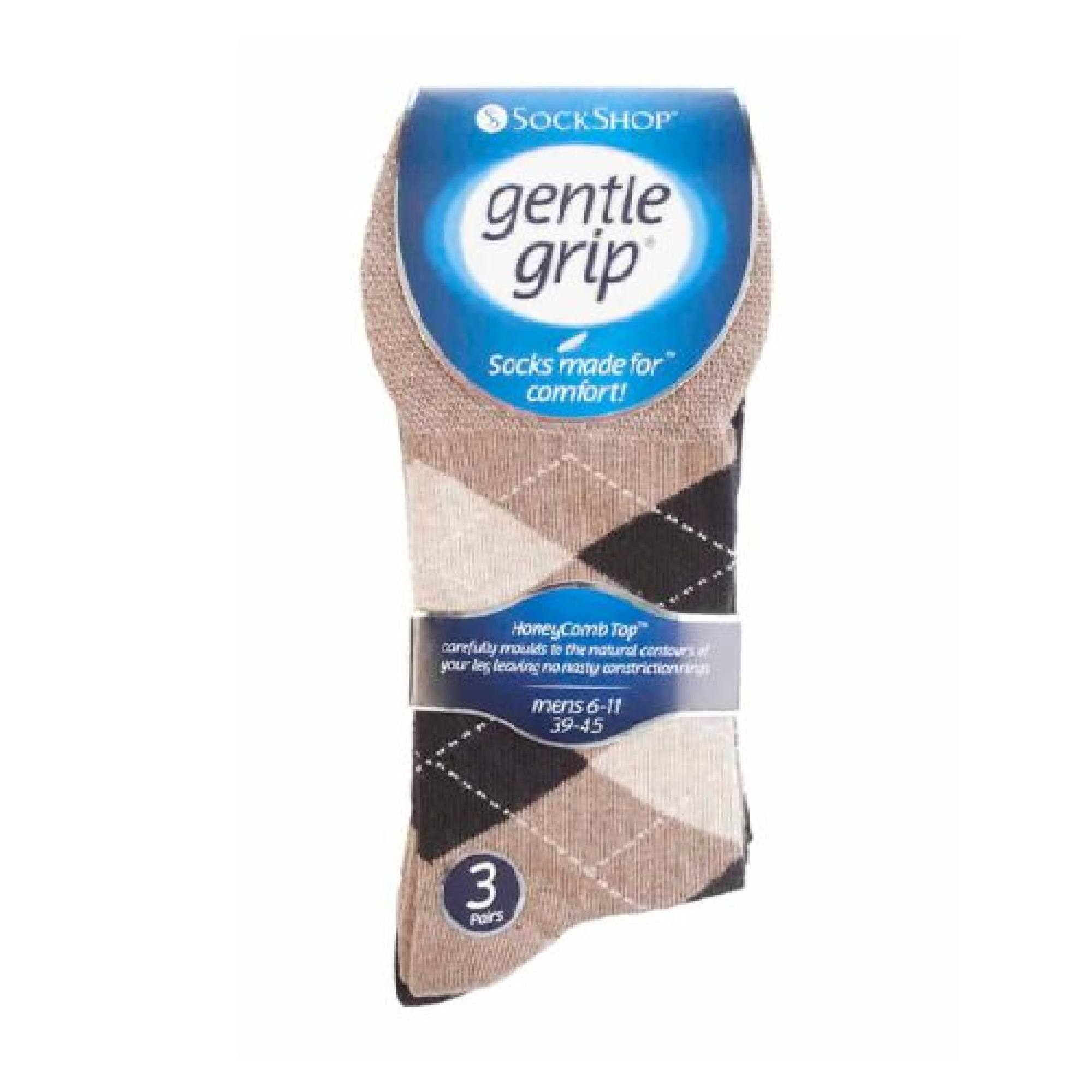 6 Pack Men's Non Elastic Argyle Cotton Socks