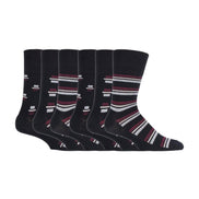 6 Pack Men's Non Elastic Honeycomb Cotton Socks