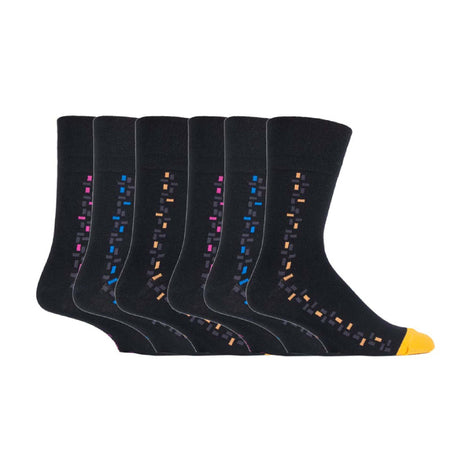 6 Pack Men's Non Elastic Honeycomb Cotton Socks