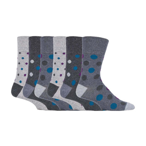 6 Pack Men's Non Elastic Honeycomb Cotton Socks