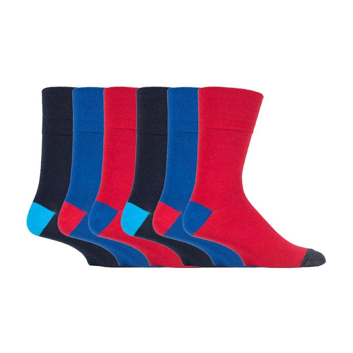 6 Pack Men's Cotton Rich Non Elastic Socks
