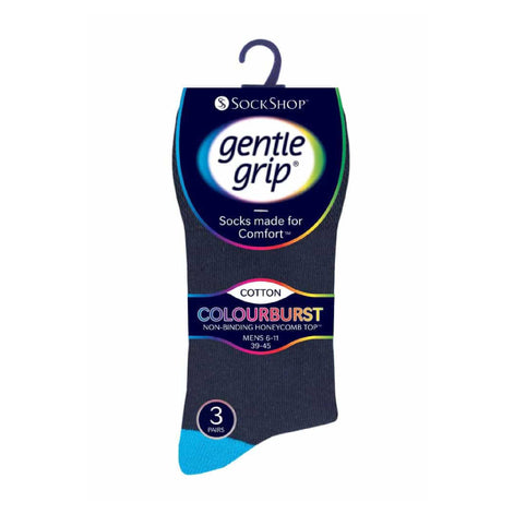 6 Pack Men's Cotton Rich Non Elastic Socks