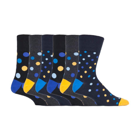 6 Pack Men's Cotton Rich Non Elastic Socks
