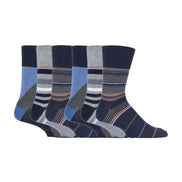 6 Pack Men's Non Elastic Honeycomb Cotton Socks