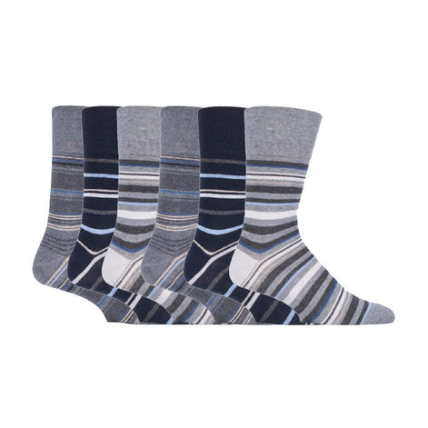 6 Pack Men's Non Elastic Honeycomb Cotton Socks