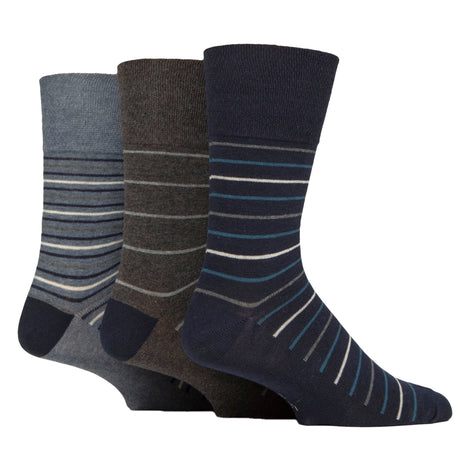 12 Pairs Mens Cotton Socks | Patterned Soft Non-Binding Everyday Socks