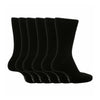 6 Pack Men's Loose Top Plain Coloured Cotton Socks