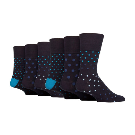 6 Pack Men's Non Elastic Loose Top Bamboo Socks