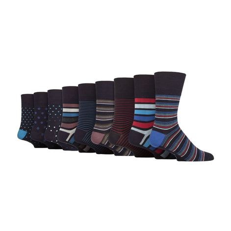 9 Pack Mens Soft Breathable Bamboo Non Elastic Dress Socks