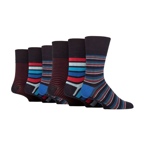 6 Pack Men's Non Elastic Loose Top Bamboo Socks