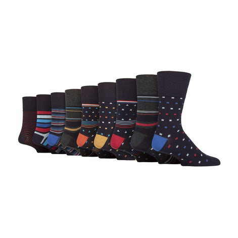 9 Pack Mens Soft Breathable Bamboo Non Elastic Dress Socks