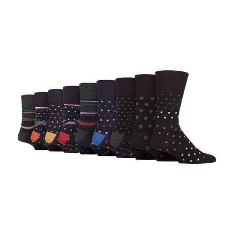 9 Pack Mens Soft Breathable Bamboo Non Elastic Dress Socks