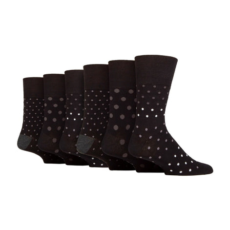 6 Pack Men's Non Elastic Loose Top Bamboo Socks