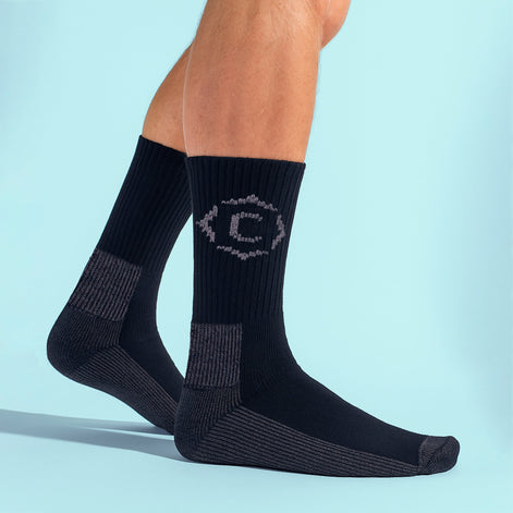 Mens Heavy Duty Durable Cushioned Hiking Socks with Reinforced Heel & Toe