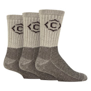 Mens Heavy Duty Durable Cushioned Hiking Socks with Reinforced Heel & Toe