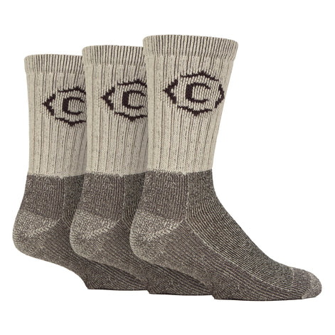 Mens Heavy Duty Durable Cushioned Hiking Socks with Reinforced Heel & Toe