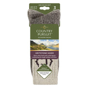 Mens Heavy Duty Durable Cushioned Hiking Socks with Reinforced Heel & Toe