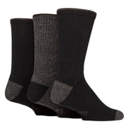 3 Pairs Mens Water Repellent Midweight Outdoor Socks for Hiking & Walking