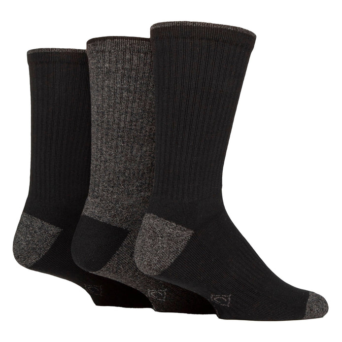 3 Pairs Mens Water Repellent Midweight Outdoor Socks for Hiking & Walking
