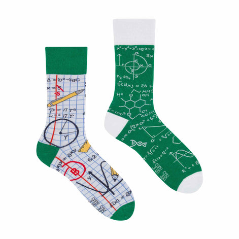 1 Pack Unisex Mismatched Novelty Odd Socks - Back 2 School