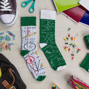 1 Pack Unisex Mismatched Novelty Odd Socks - Back 2 School