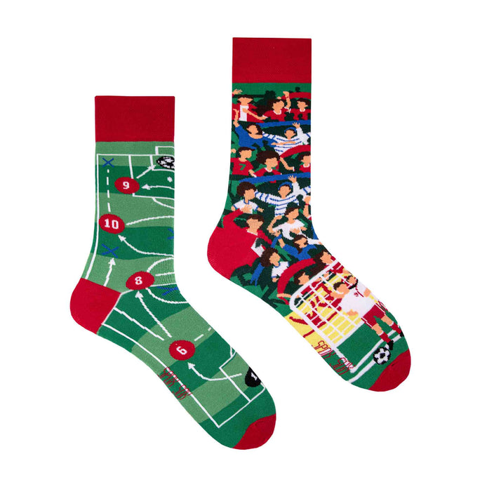 1 Pack Unisex Mismatched Novelty Odd Socks - Football