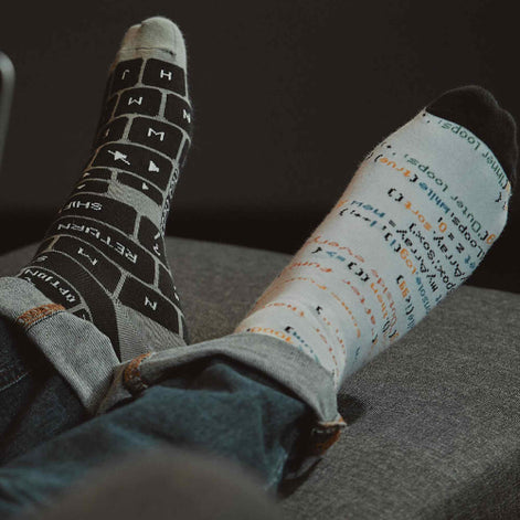 1 Pack Unisex Mismatched Novelty Odd Socks - IT Developer