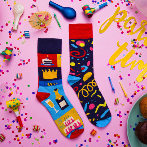 1 Pack Unisex Mismatched Novelty Odd Socks - Party
