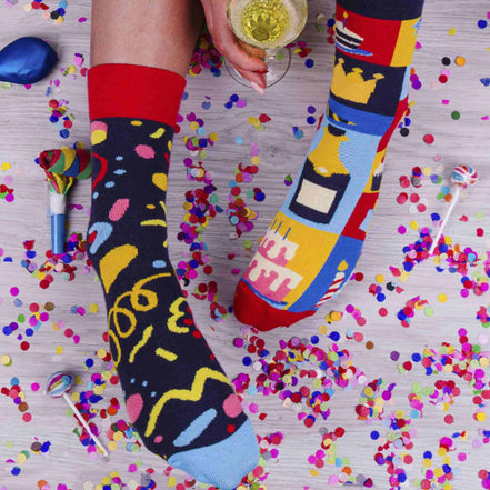 1 Pack Unisex Mismatched Novelty Odd Socks - Party