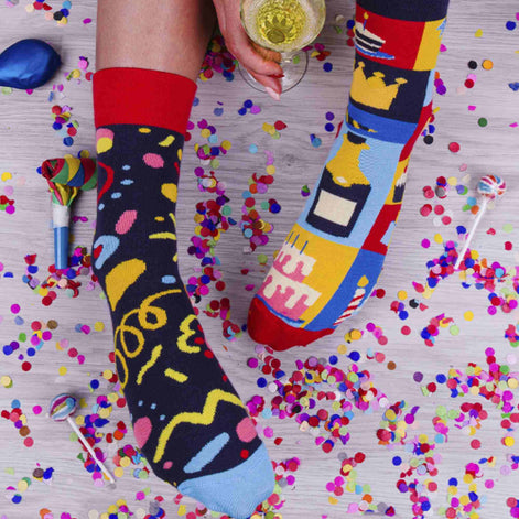 1 Pack Unisex Mismatched Novelty Odd Socks - Party