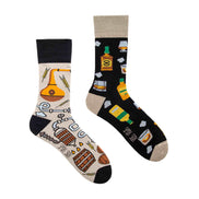 1 Pack Unisex Mismatched Novelty Odd Socks - Whisky