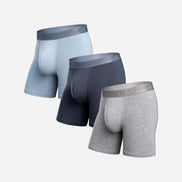 Classic Essentials Boxer Brief: Dusty/Midnight/Heather Gray 3 Pack