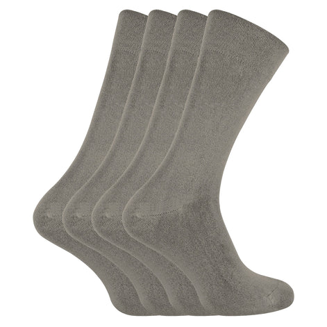 4 Pack Unisex Luxury Bamboo Crew Dress Socks