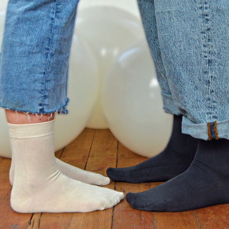 4 Pack Unisex Luxury Bamboo Crew Dress Socks