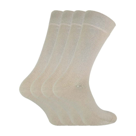 4 Pack Unisex Luxury Bamboo Crew Dress Socks