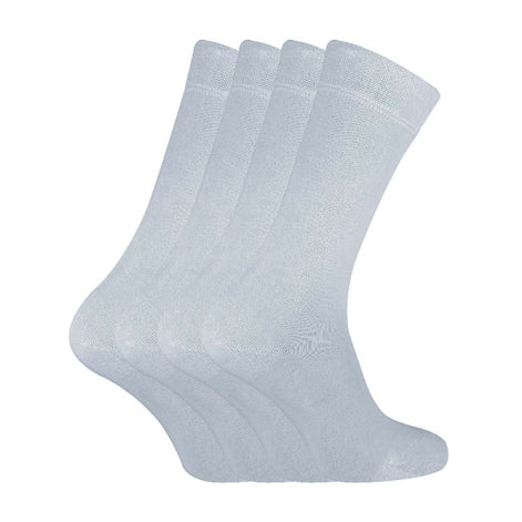4 Pack Unisex Luxury Bamboo Crew Dress Socks