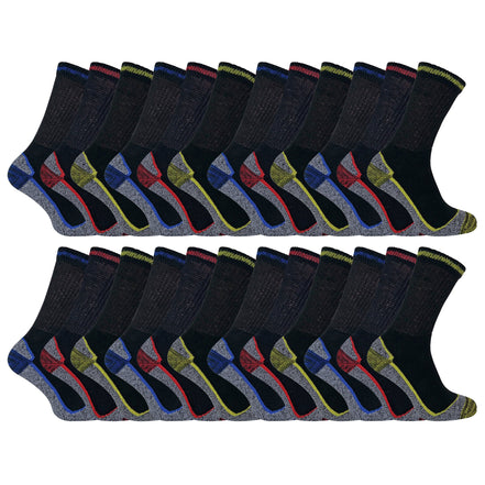 Mens / Ladies Summer Cotton Bamboo Work Socks (Multipack Options)