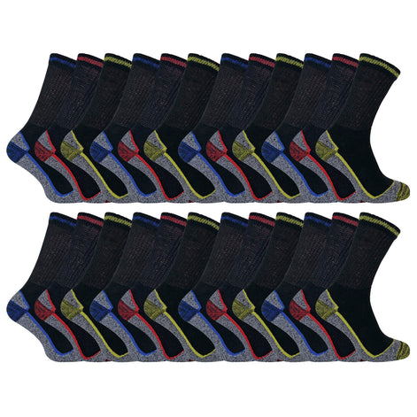 Mens / Ladies Summer Cotton Bamboo Work Socks (Multipack Options)
