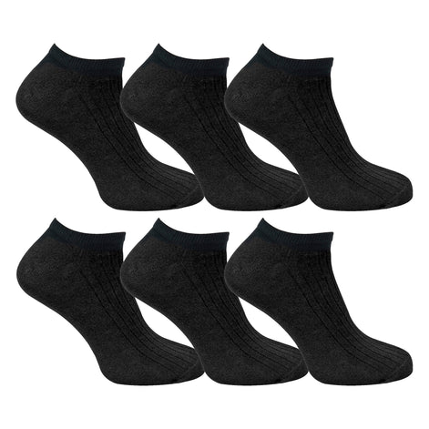 12 Pack Womens 100% Cotton Trainer Socks