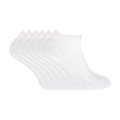 6 Pack Ladies Ankle Low Cut 100% Soft Cotton Socks