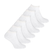 6 Pack Mens 100% Cotton Soft Breathable Ankle Trainer Socks