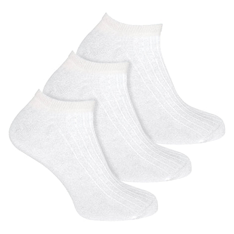 3 Pack Mens 100% Cotton Trainer Socks