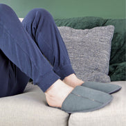 Mens Slip on Style Wide Back Mule Slippers (6 Sizes)