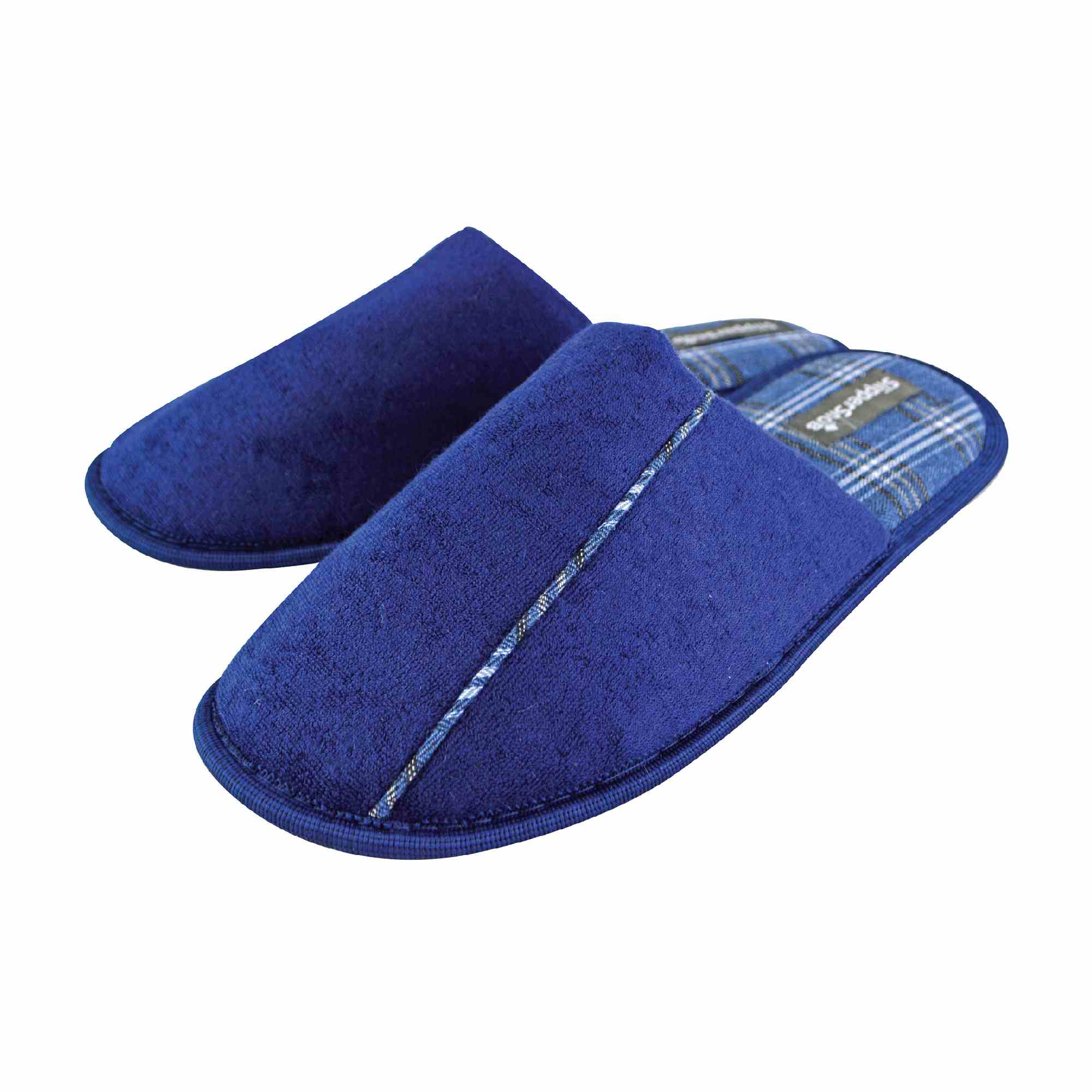Mens Slip on Style Wide Back Mule Slippers (6 Sizes)