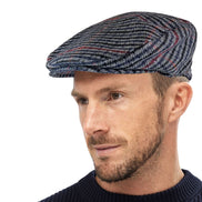 Mens Traditional Tweed Design Checked Flat Cap