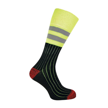 Mens Heavy Duty Cotton Hi Viz Work Socks (Multipack Options)