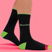 7 Pack Men's Days of the Week Novelty Cotton Socks