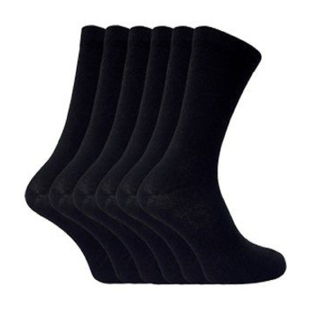 6 Pack Men's Patterned Coloured Soft Cotton Dress Socks