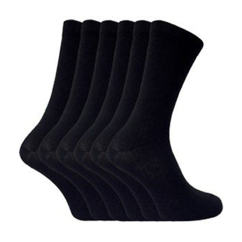 6 Pack Men's Patterned Coloured Soft Cotton Dress Socks