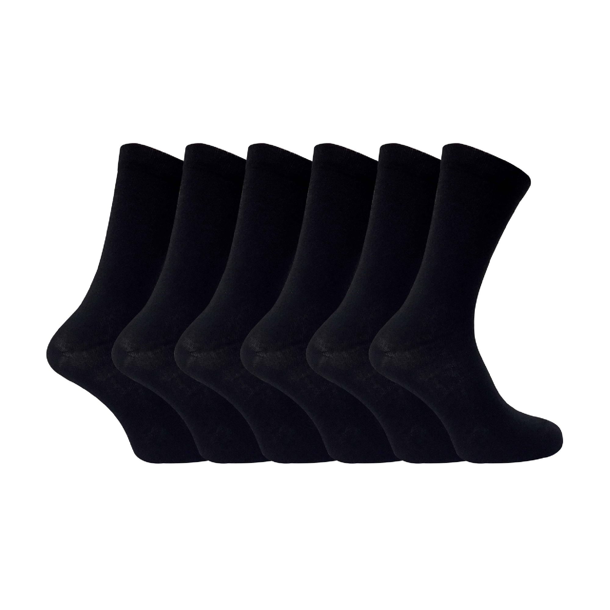 6 Pack Men's Patterned Coloured Soft Cotton Dress Socks